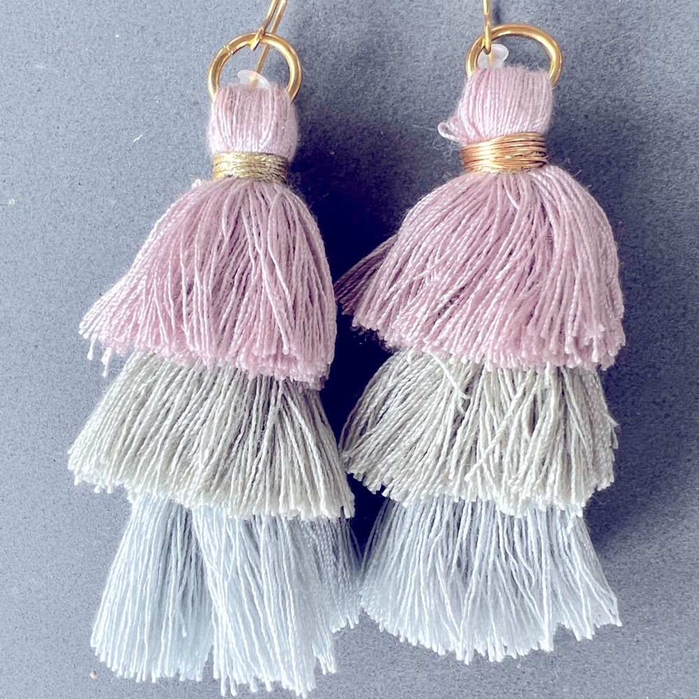 Handmade tassel earrings